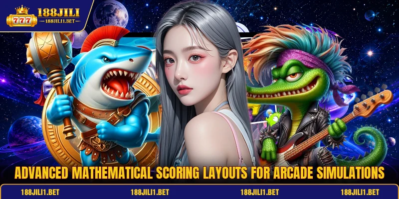 Advanced mathematical scoring layouts for arcade simulations