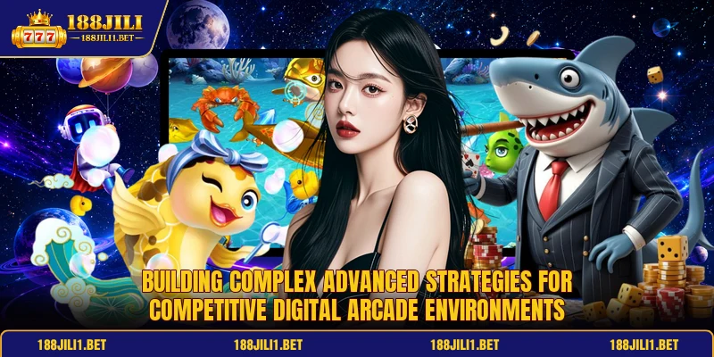 Building complex advanced strategies for competitive digital arcade environments