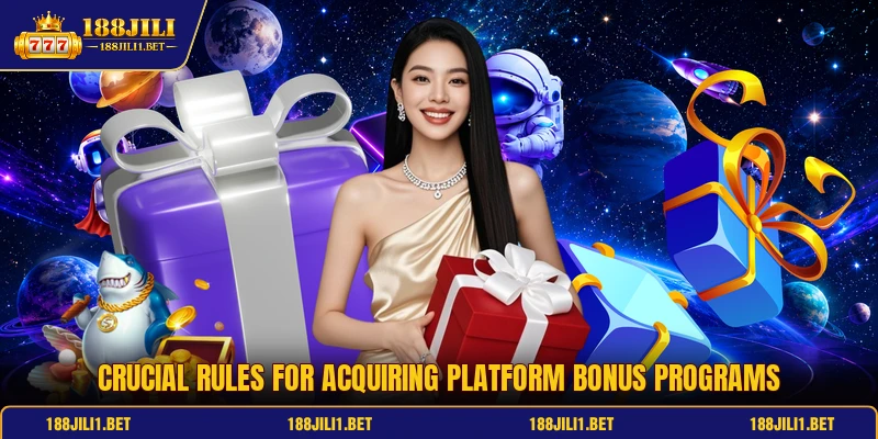 Crucial rules for acquiring platform bonus programs