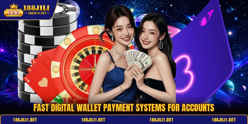 Fast digital wallet payment systems for accounts