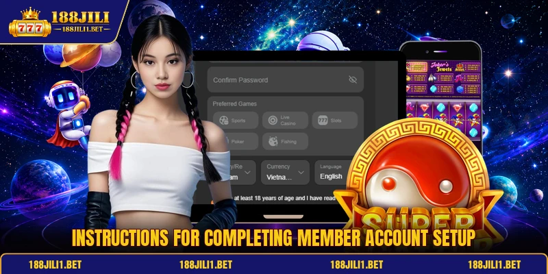 Instructions for completing member account setup