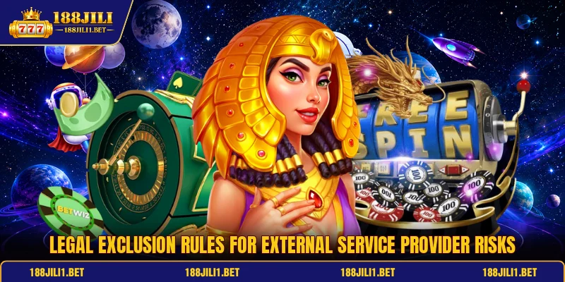 Legal exclusion rules for external service provider risks
