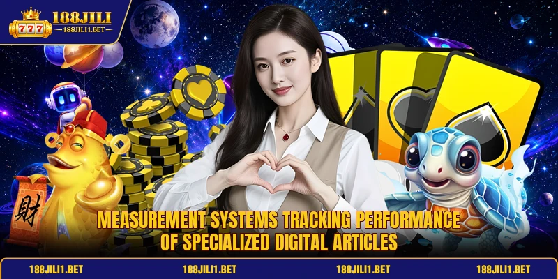 Measurement systems tracking performance of specialized digital articles