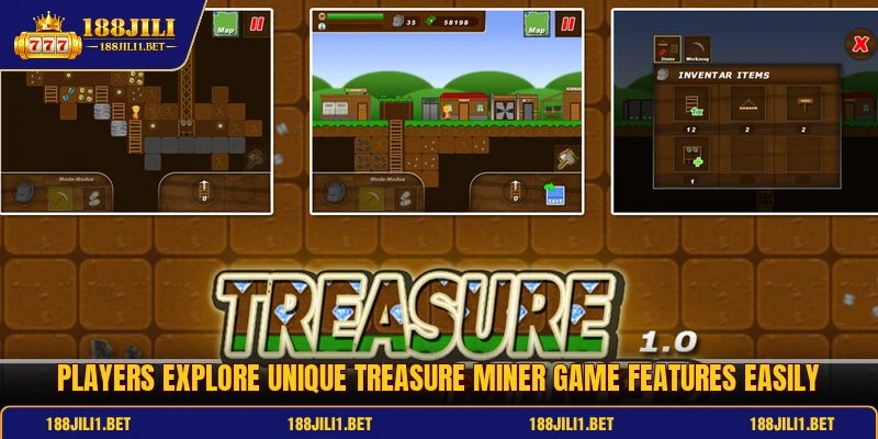 Players explore unique Treasure Miner game features easily Players explore unique Treasure Miner game features easily
