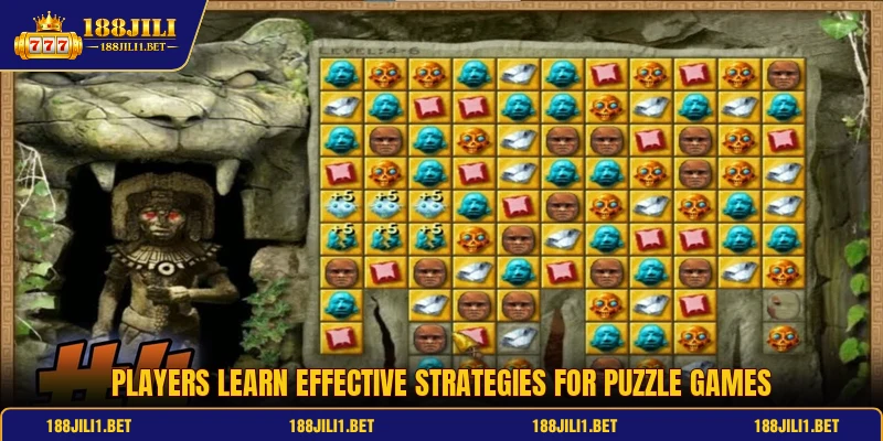 Players learn effective strategies for puzzle games